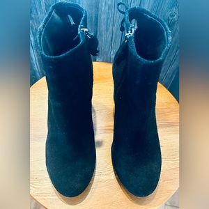 Saks Fifth Avenue suede booties.